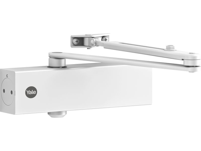 Yale Türschliesser mit Standardarm, Serie 5500 Weiss Türschliesser mit normalem Arm