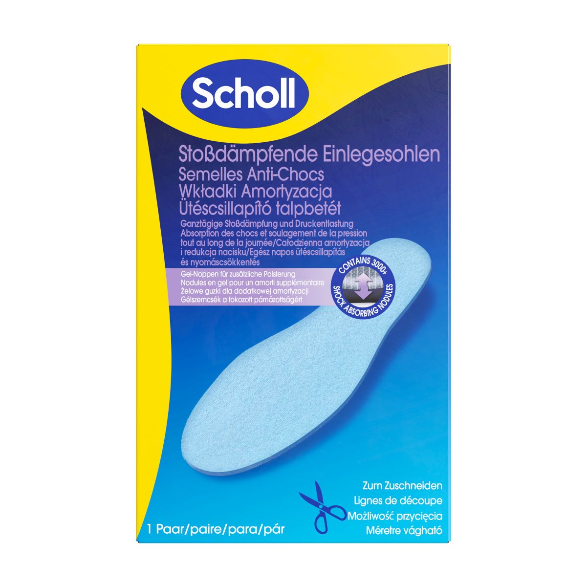 SCHOLL Shock Reducer Einlegesohlen<br>1 Paar, Box, im praktischen Falt-Format