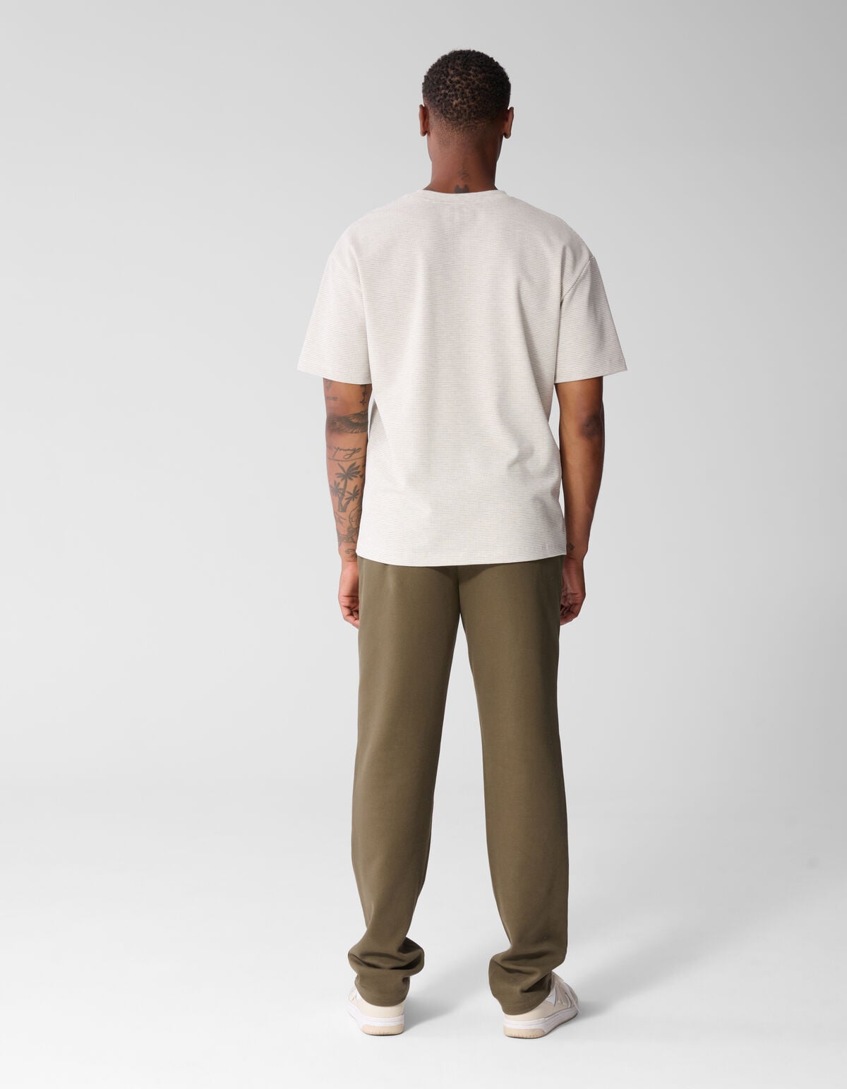 Honeycomb T-shirt Lichtgrijs