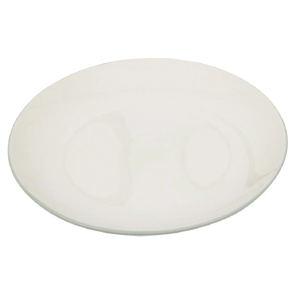 Assiette à dessert en porcelaine extérieur coloré