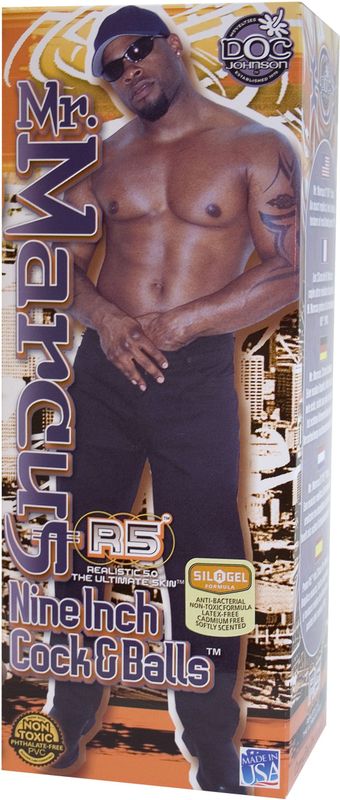 Doc Johnson Realistic Cocks XXXL dildo Mr. Marcus - Cock & Balls zwart - 22,61 cm
