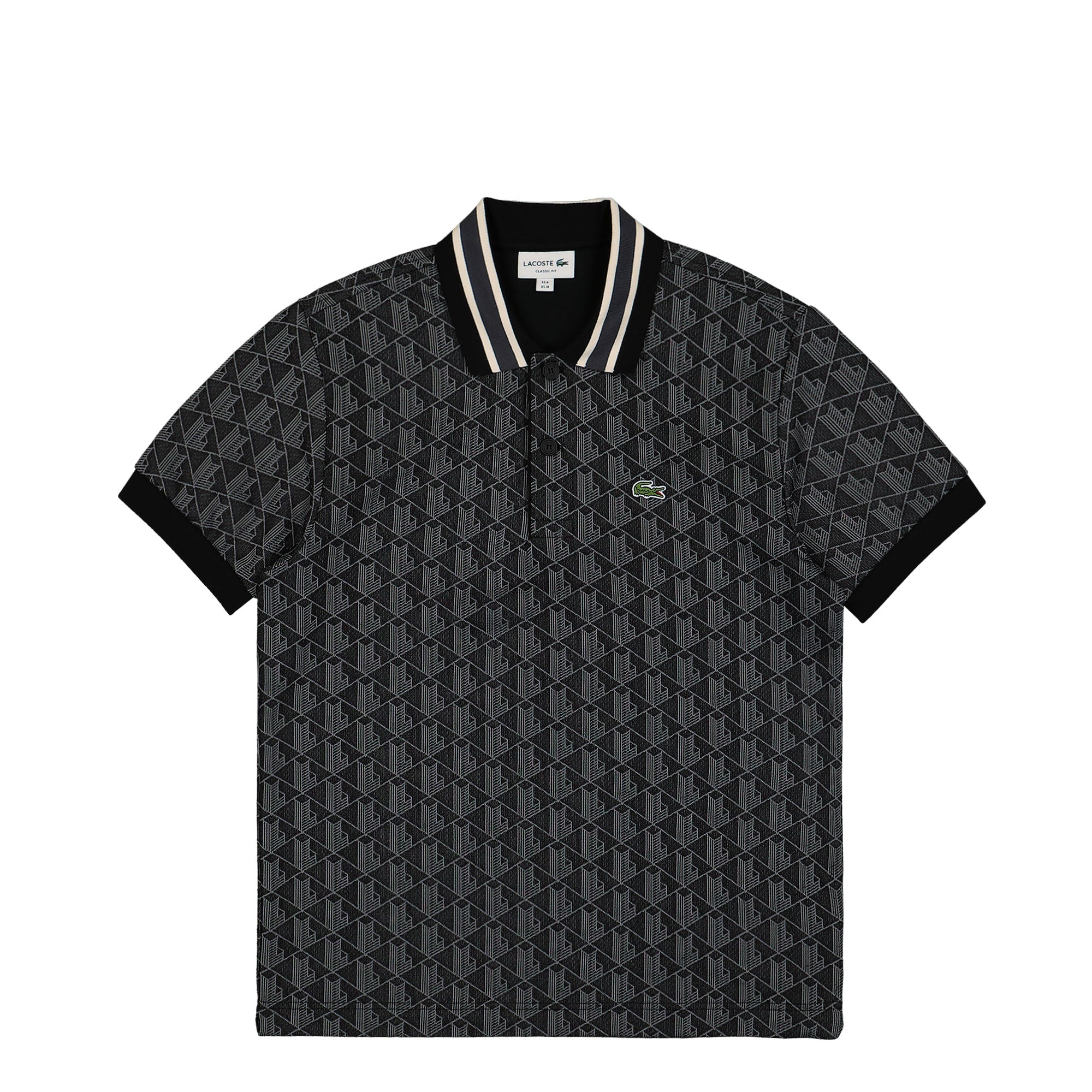 Lacoste<br>Paris Jacquard Monogram Polo Shirt
