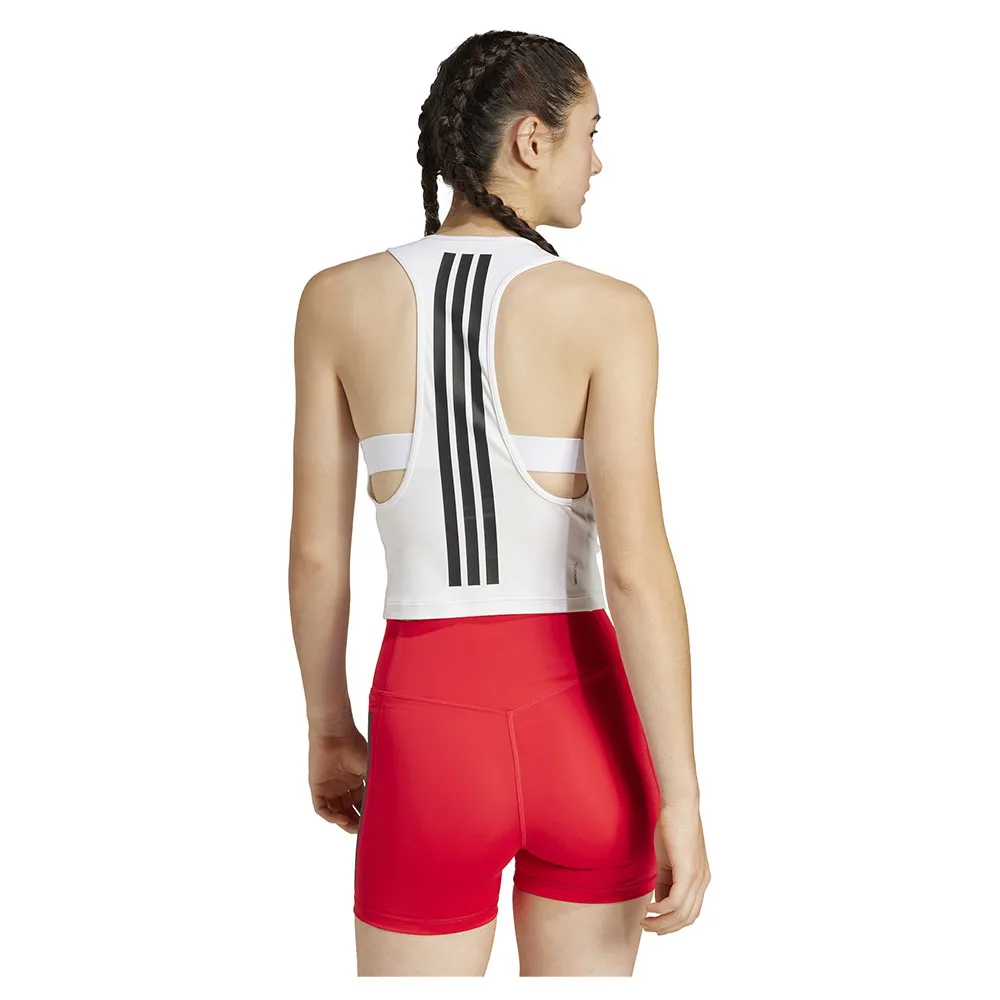 Top esportivo adidas Power 3 Stripes Racerback