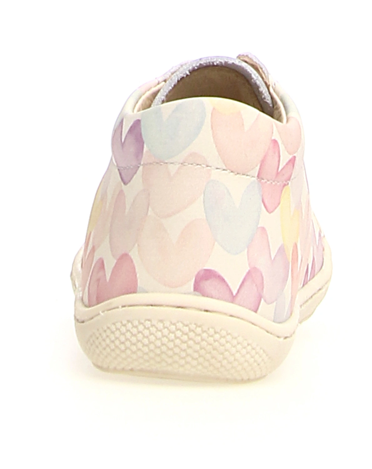 Schnür-Lauflernschuhe HERZEN in weiß