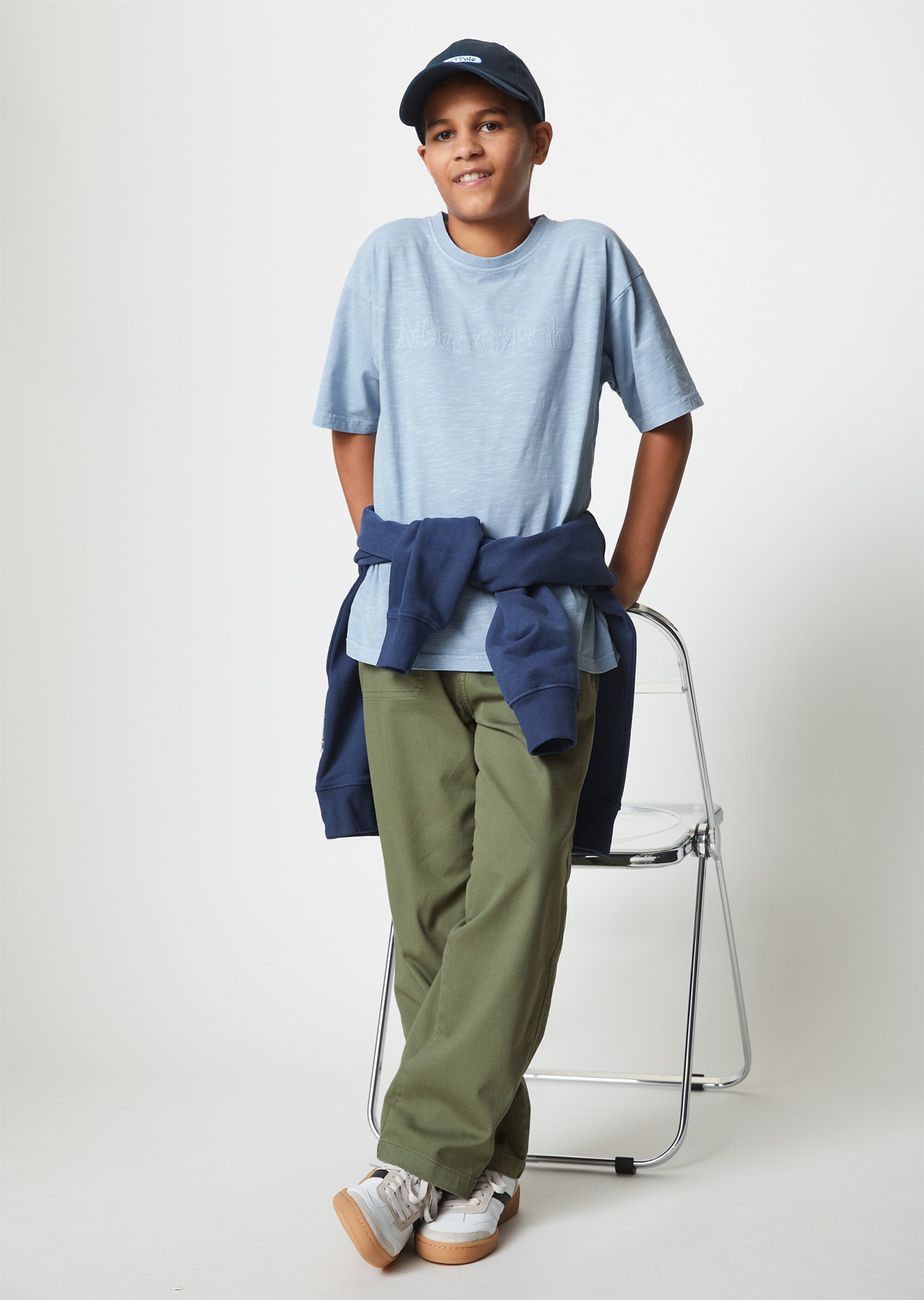TEENS-BOYS T-Shirt mit Logo-Stitching