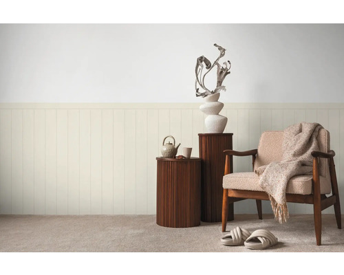 Randvoet 39803-2 houten planken beige 5 m x 106 cm