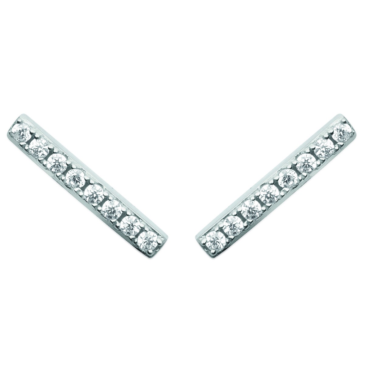 Boucles d'oreilles Brillaxis tiges empierrées