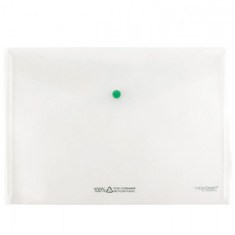 Sichttasche Recycling-PP transluzent Folder Green