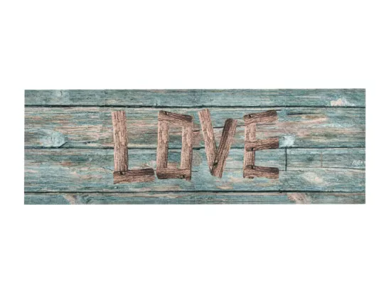 Tapis de sol de cuisine lavable Love 60x180 cm