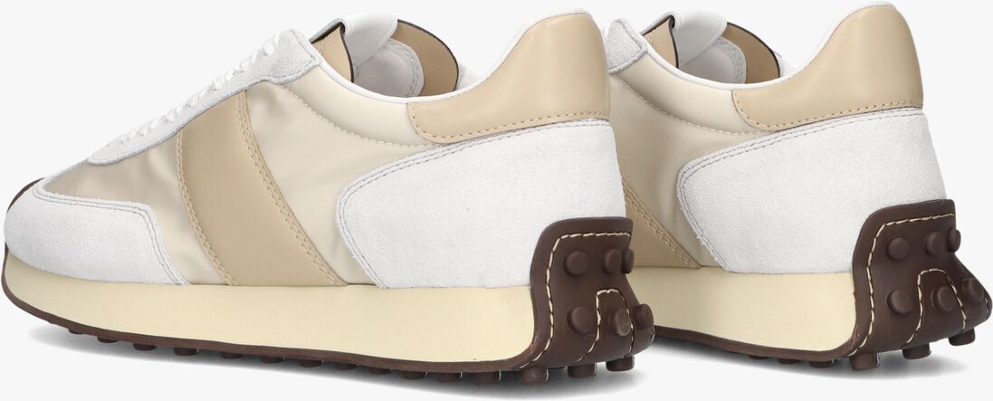 beige tod's lage sneakers sportivo active 26l allacciata band