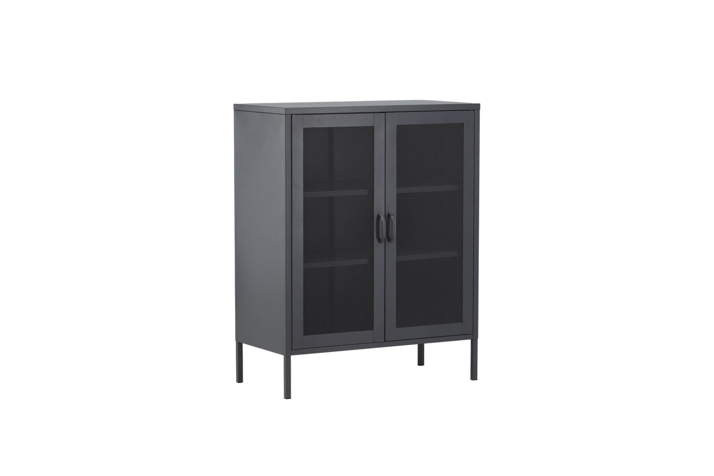 FjÃ´rd - Dressoir Grijs Doors 40cm - Staal - Misha