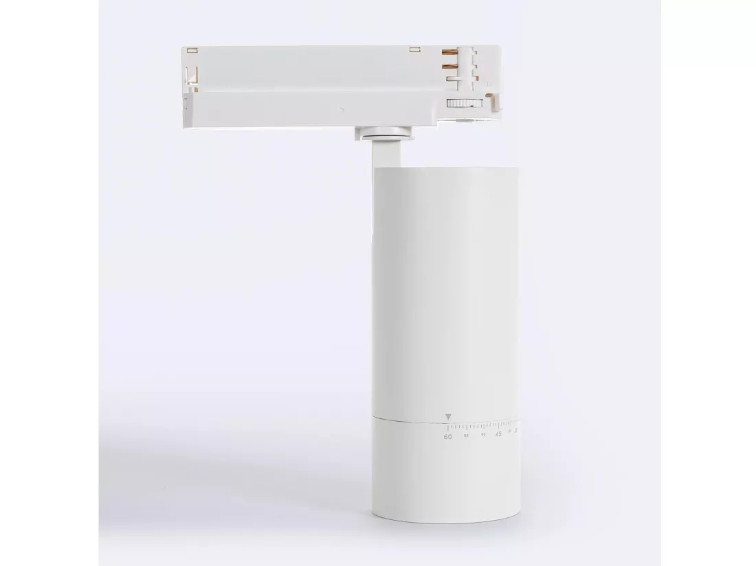 Spot LED sur Rail Triphasé 40W Wild CCT Multiangle 24-60º Blanc