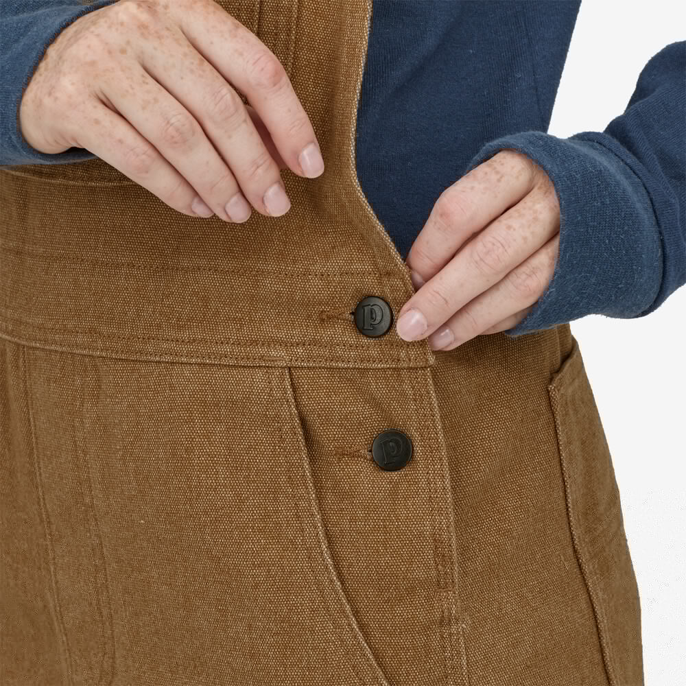 Iron Forge Damen-Latzhose aus Hanf-Canvas – Normalgröße