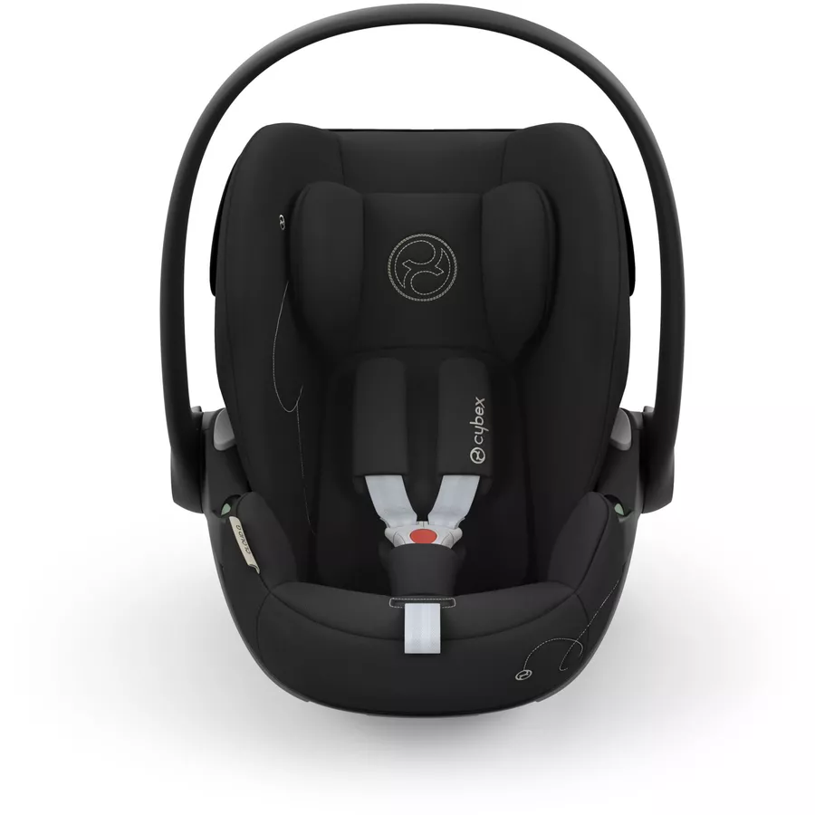 cybex GOLD Kindersitz Set Reboarder Sirona G inklusive Babyschale Cloud G inklusive Basisstation Base G Moon Black