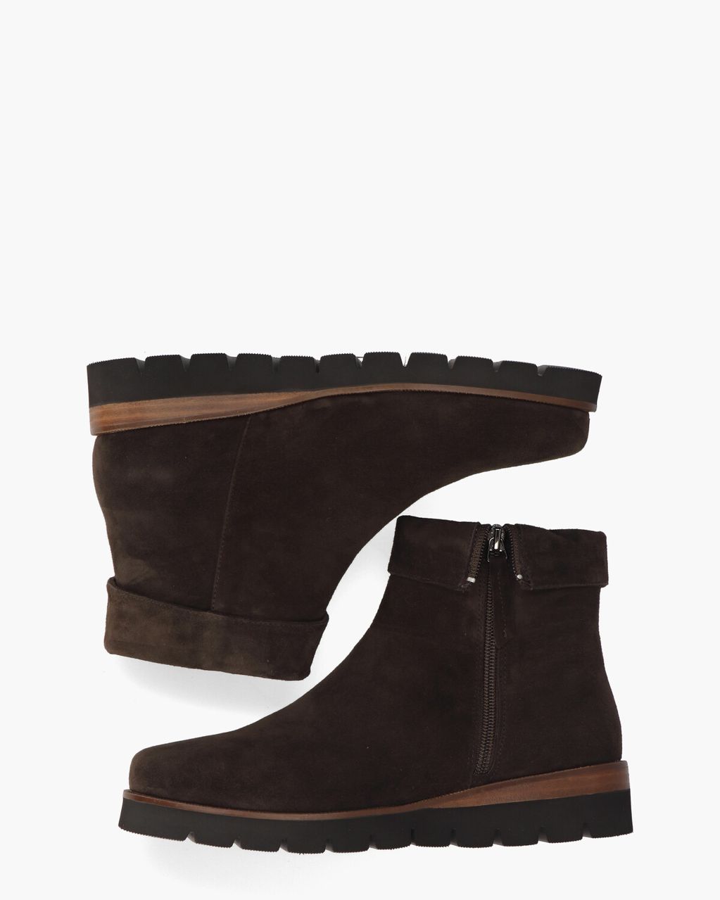 Di Lauro Nanet Donkerbruin Dames Enkelboots