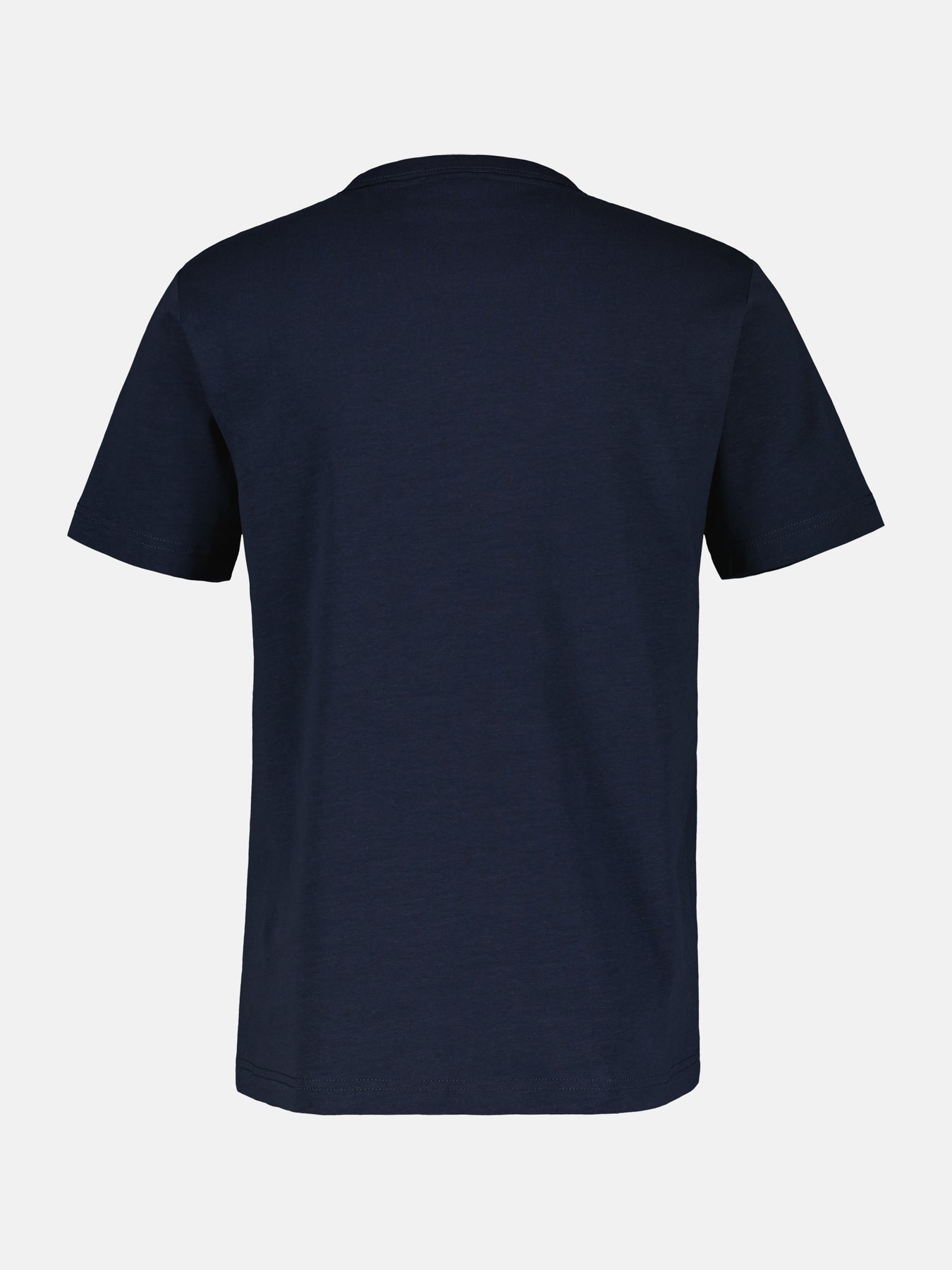 Unifarbenes T-Shirt mit Print