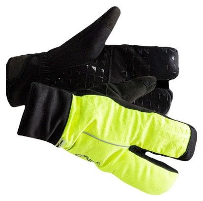 Gants Craft Siberian 2.0 Split Finger glove Jaune Noir
