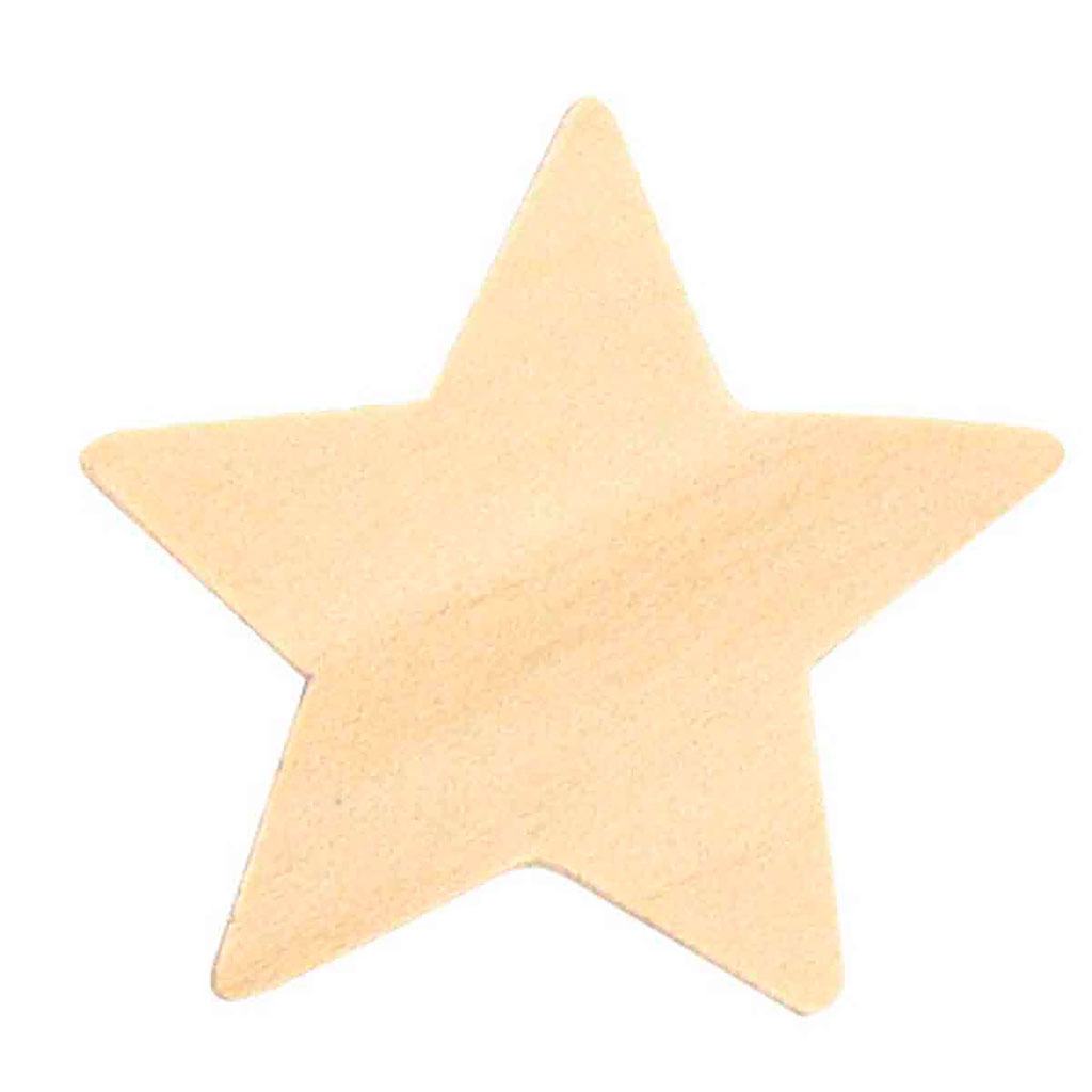 Lot de 30 étoiles bois