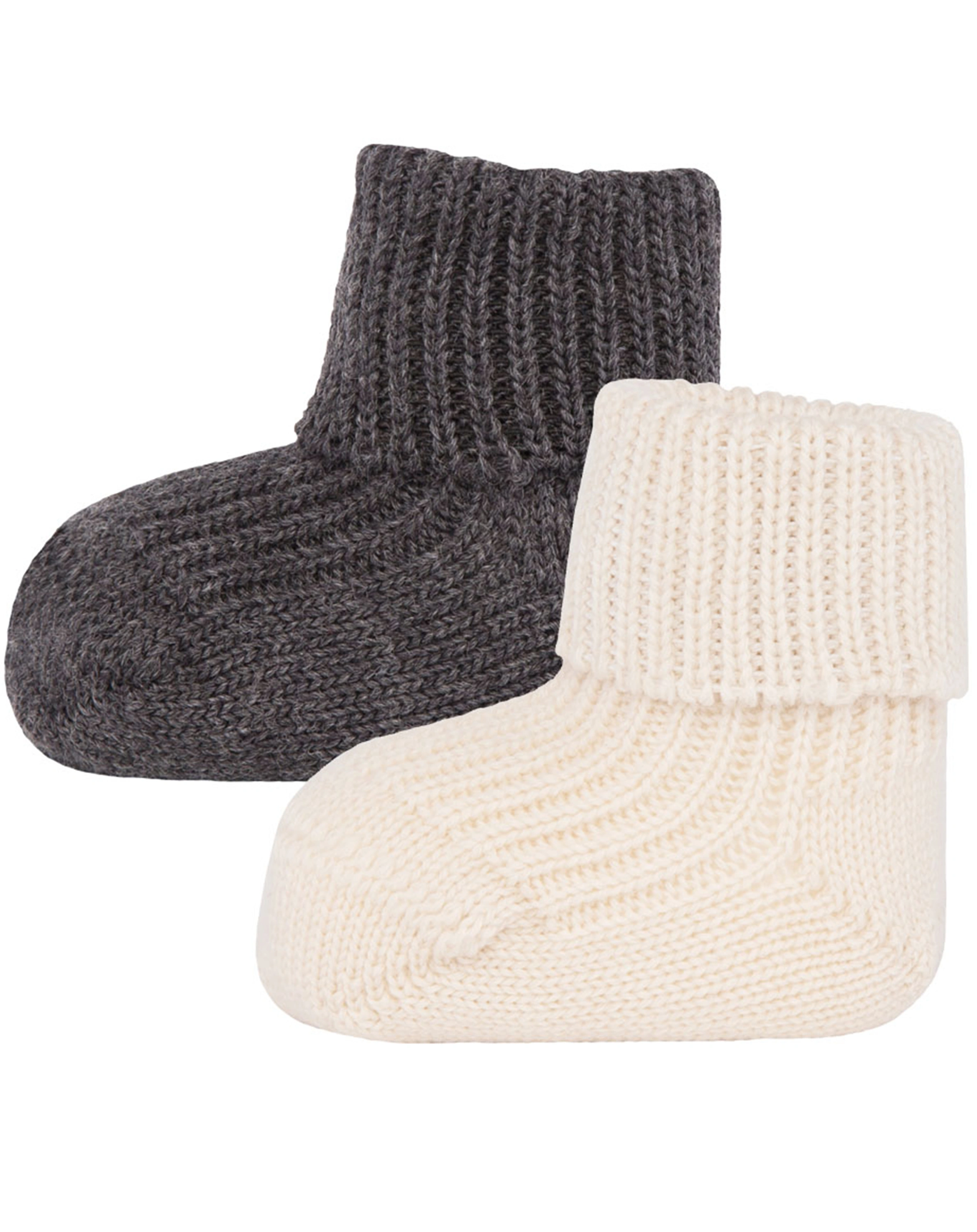 Socken EWERS NO. 25587 in anthrazit/natur