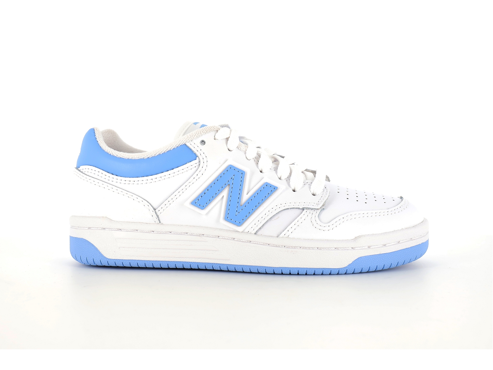 New balance a-BB480LTC Matières combinées Blanc Bleu