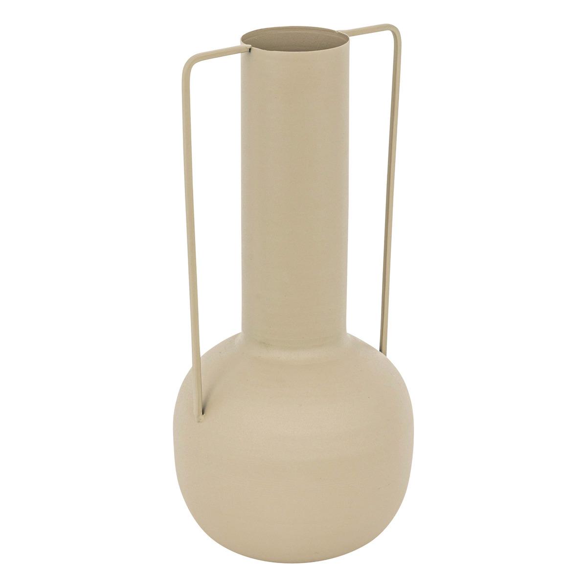 VASE SYLVAIN METAL LIN H.29.5CM