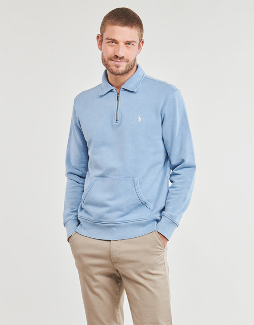 Polo Ralph Lauren - SWEATSHIRT DEMI ZIP EN MOLLETON Azul / Celeste / Azul