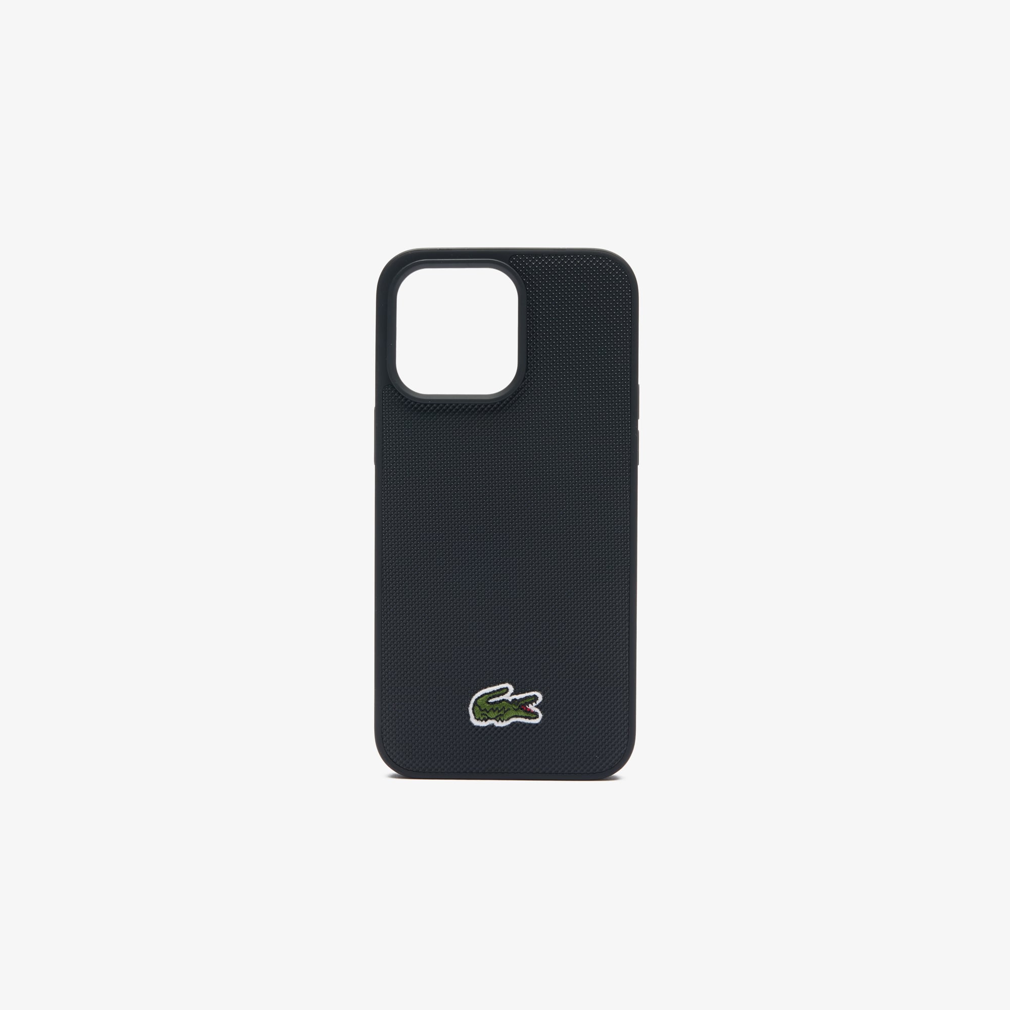 Coque iPhone 15 Pro Max effet petit piqué Coques iPhone - Noir - Lacoste - Unisex