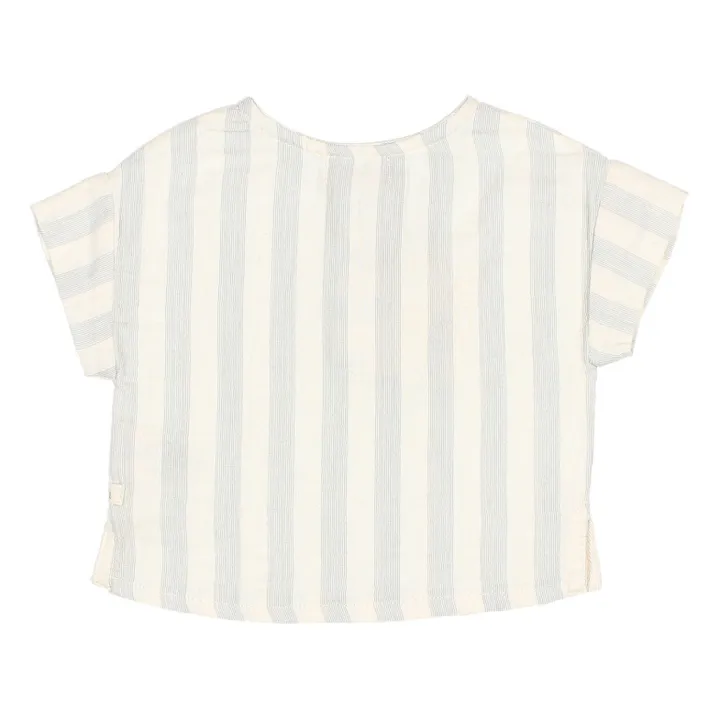 Búho Kurta Rayée Mousseline Bébé | Gris galet