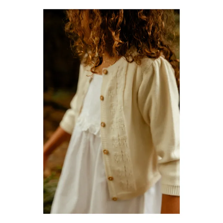 Lililotte Exclusivité Lililotte x Smallable - Cardigan Vincianne | Blanc cassé