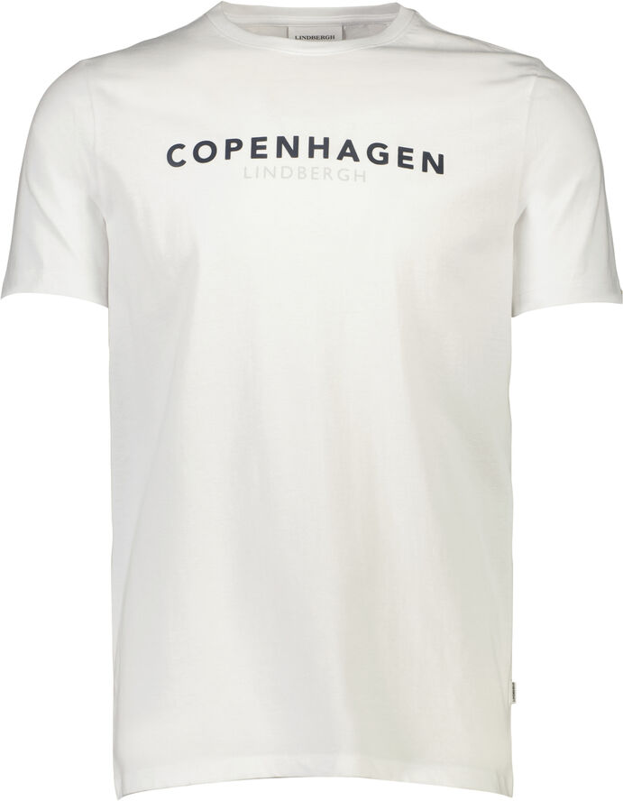 Lindbergh Copenhagen print tee S/S Hvid