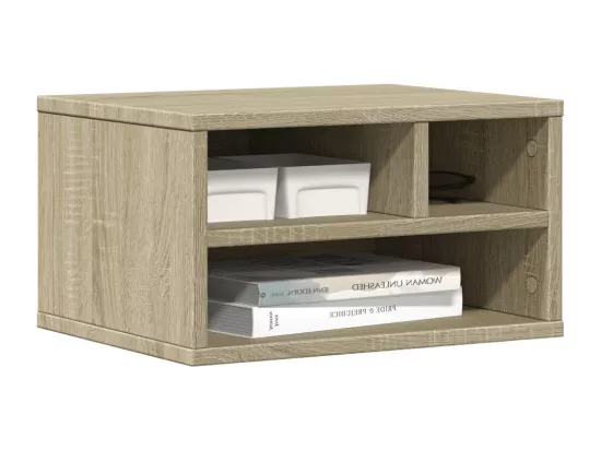 Support d'imprimante chêne sonoma 40x32x22,5 cm bois ingénierie