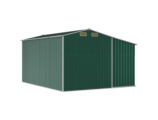 VIDAXL - Abri de jardin vert 277x365,5x179 cm acier galvanisé