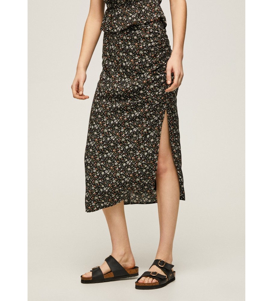 Saia preta Amber da Pepe Jeans