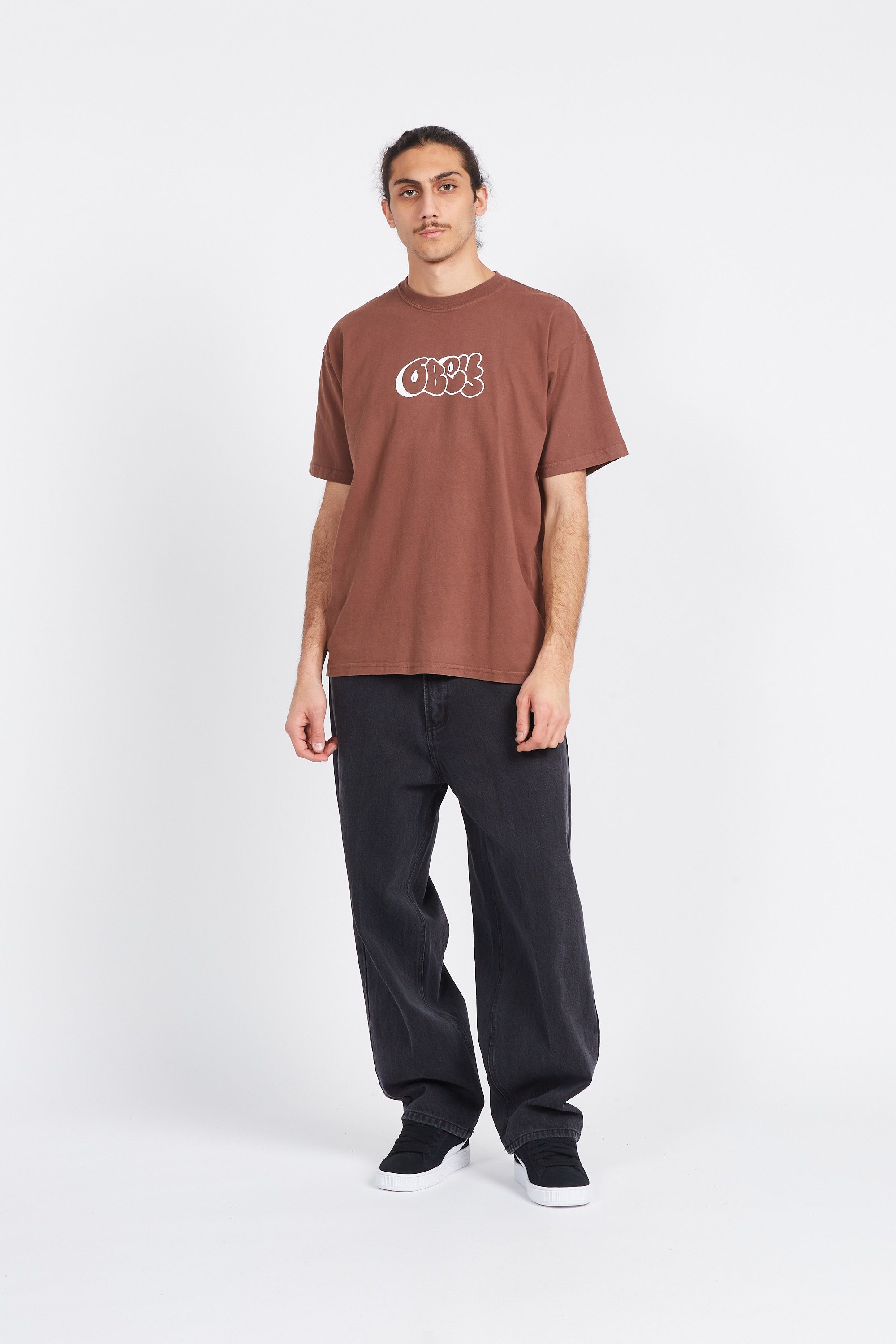 OBEY T-shirt OBEY ETCH Marron