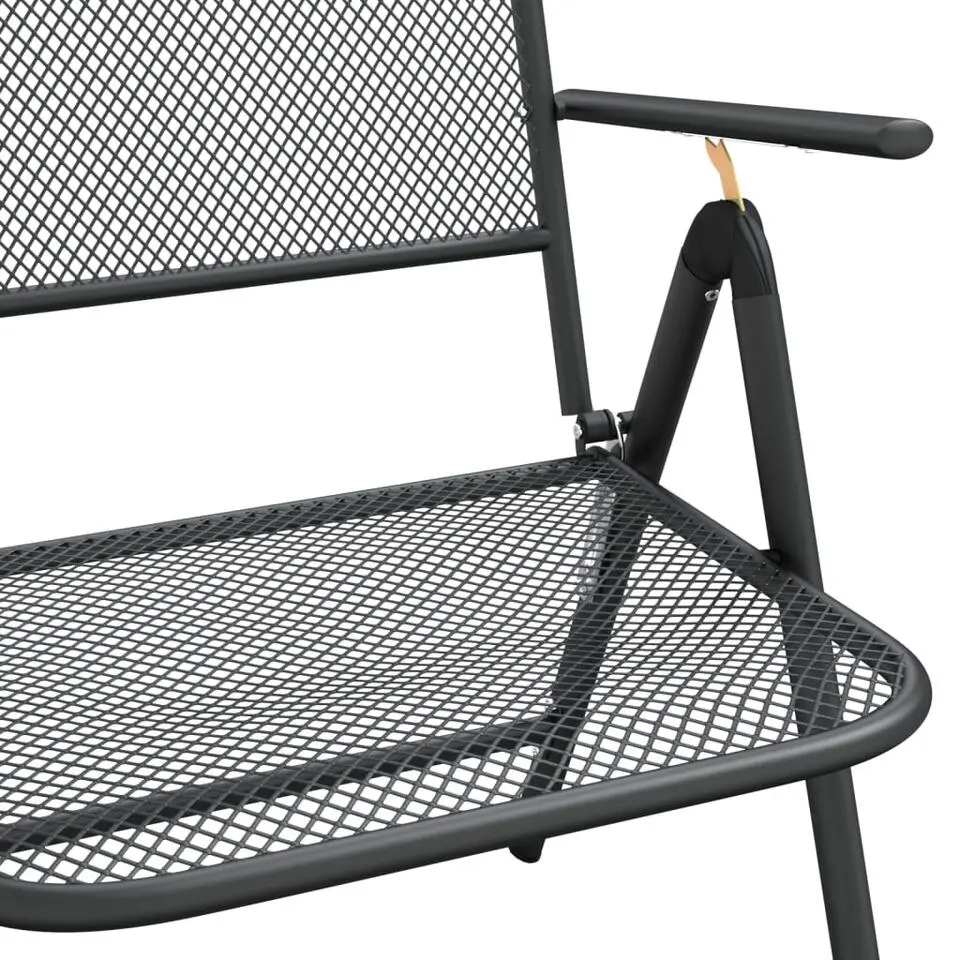 vidaXL - Tuinset - Antraciet - Metaal - 7 stuks