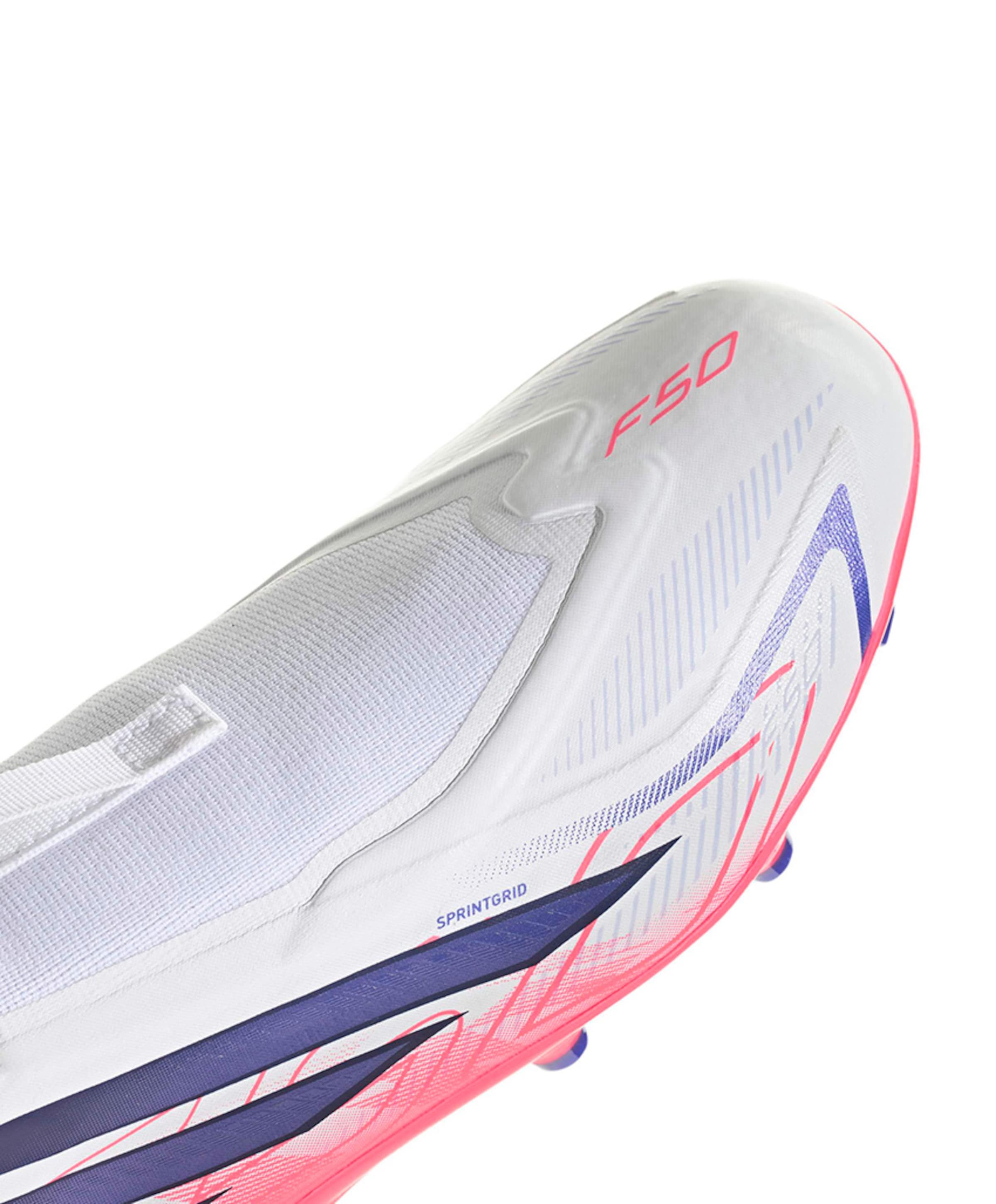 Adidas F50 Hyperfast League Ll Fg J jongens voetbalschoenen wit
