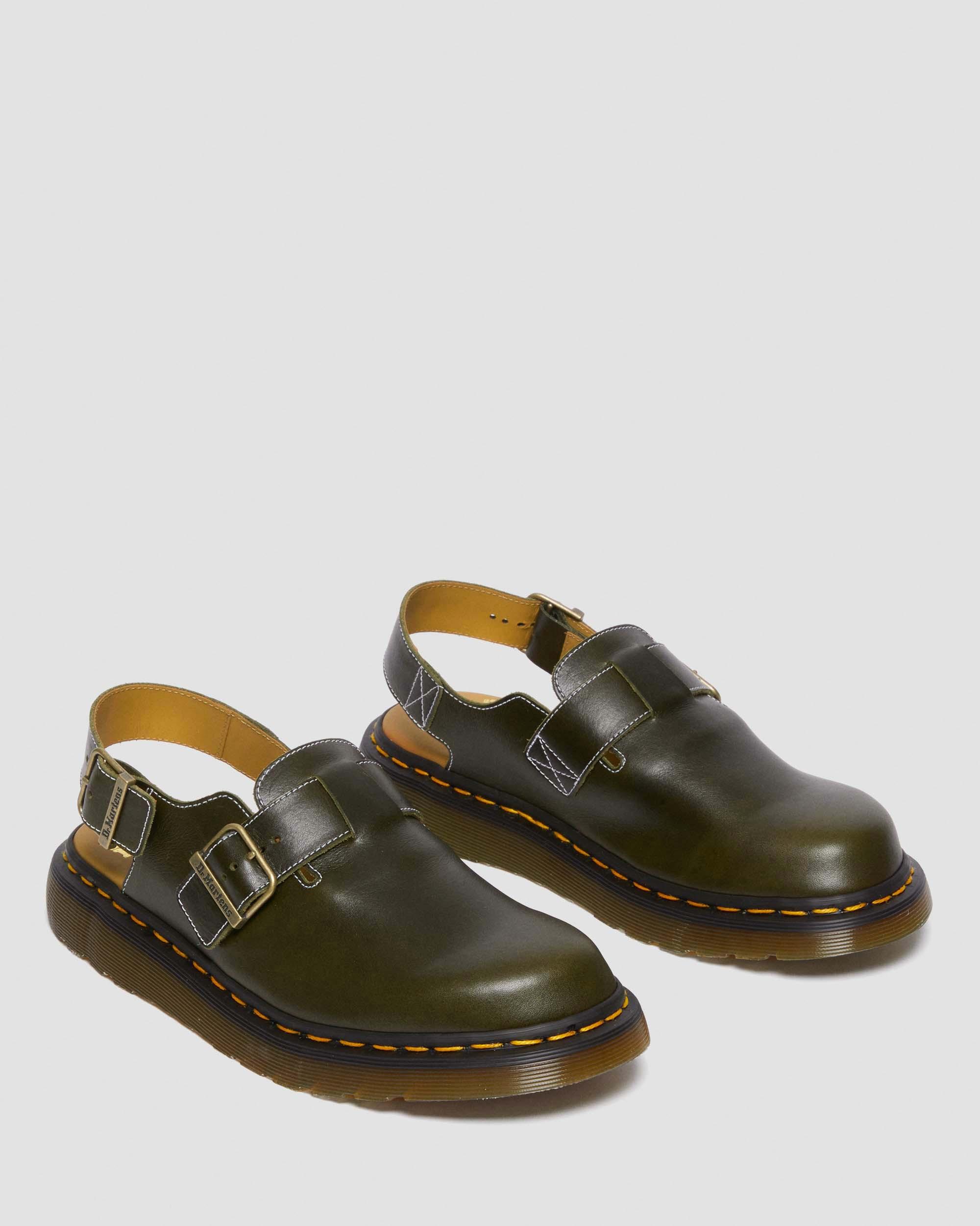 Jorge Made in England Classic Leather Slingback Mules