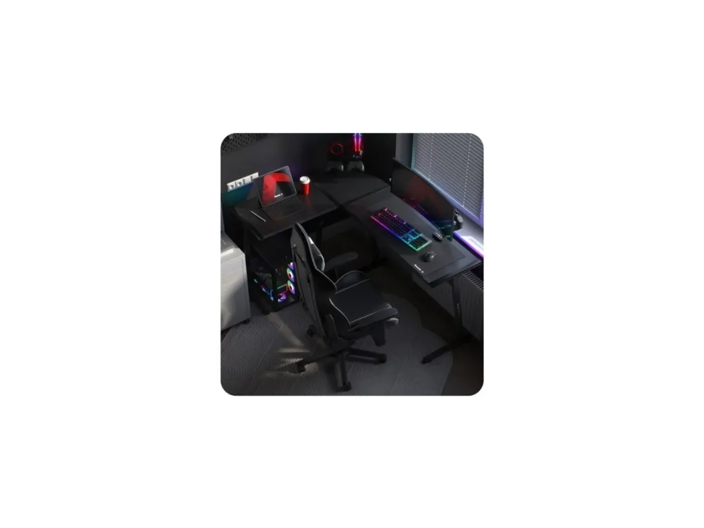 Huzaro Hero 6.0 Balck RGB gaming-skrivebord