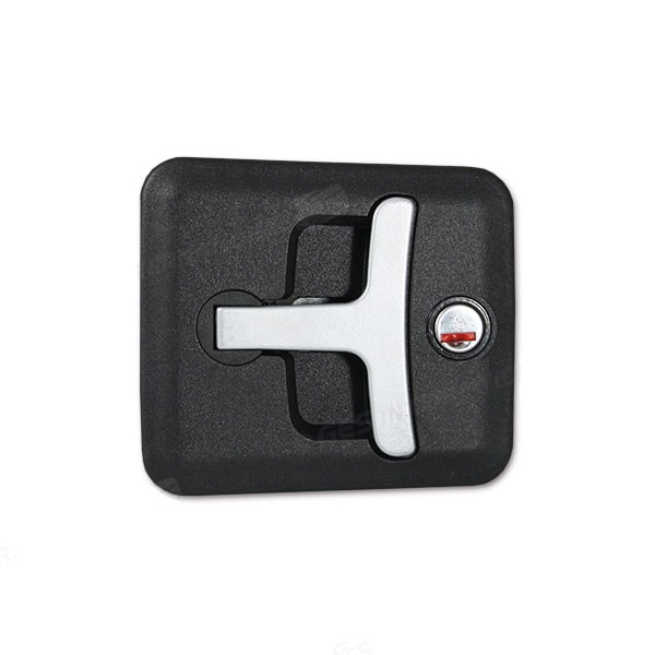 Serrure à compression ZADI noire avec barillet