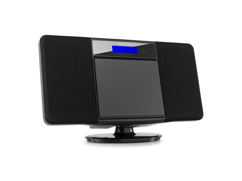 Audizio Radio/CD-Player Nimes Schwarz Stilvolles Stereo-HiFi-System mit USB und CD-Player