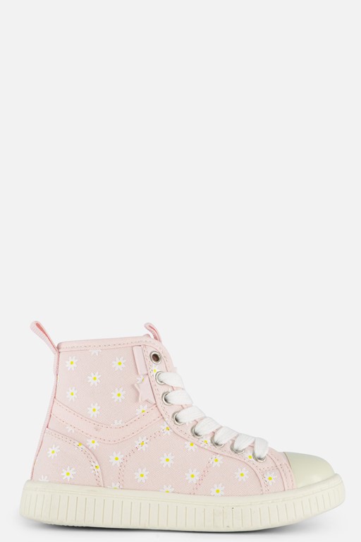 Muyters Flower Veterboots roze Canvas