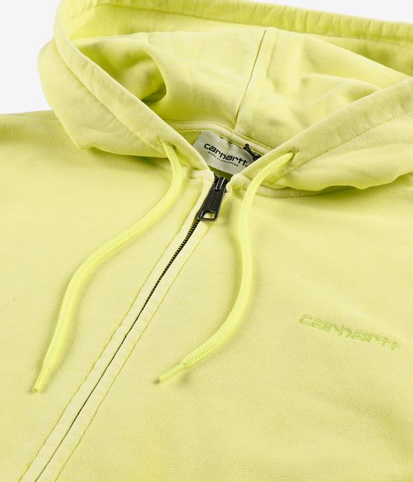 Carhartt WIP Duster Script Zip-Hoodie (arctic lime garment dyed)