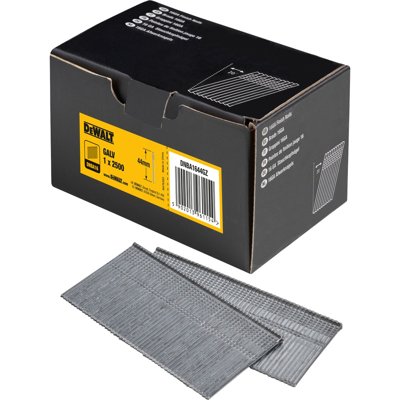 DeWALT DNBA16 nagels 16G 44mm