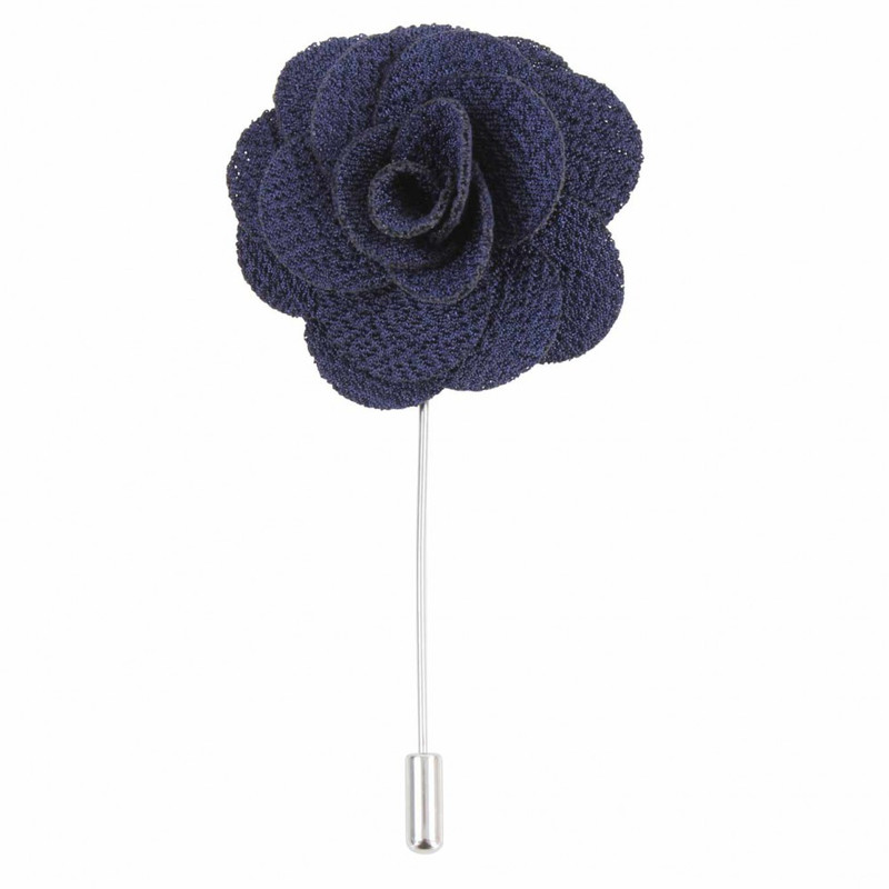 Epingle à col Epingle Fleur. Acier rhodié Fantaisie