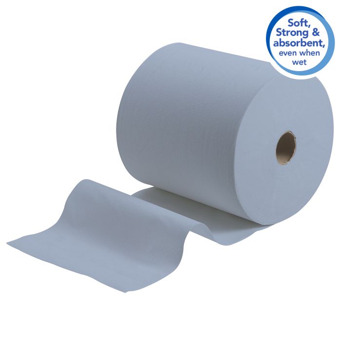 Scott 6668 6st Handdoekenrol 1-Laags Airflex Blauw (6668)