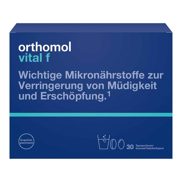 Orthomol Vital F Grapefruit Granulat / Kapseln, 30 St