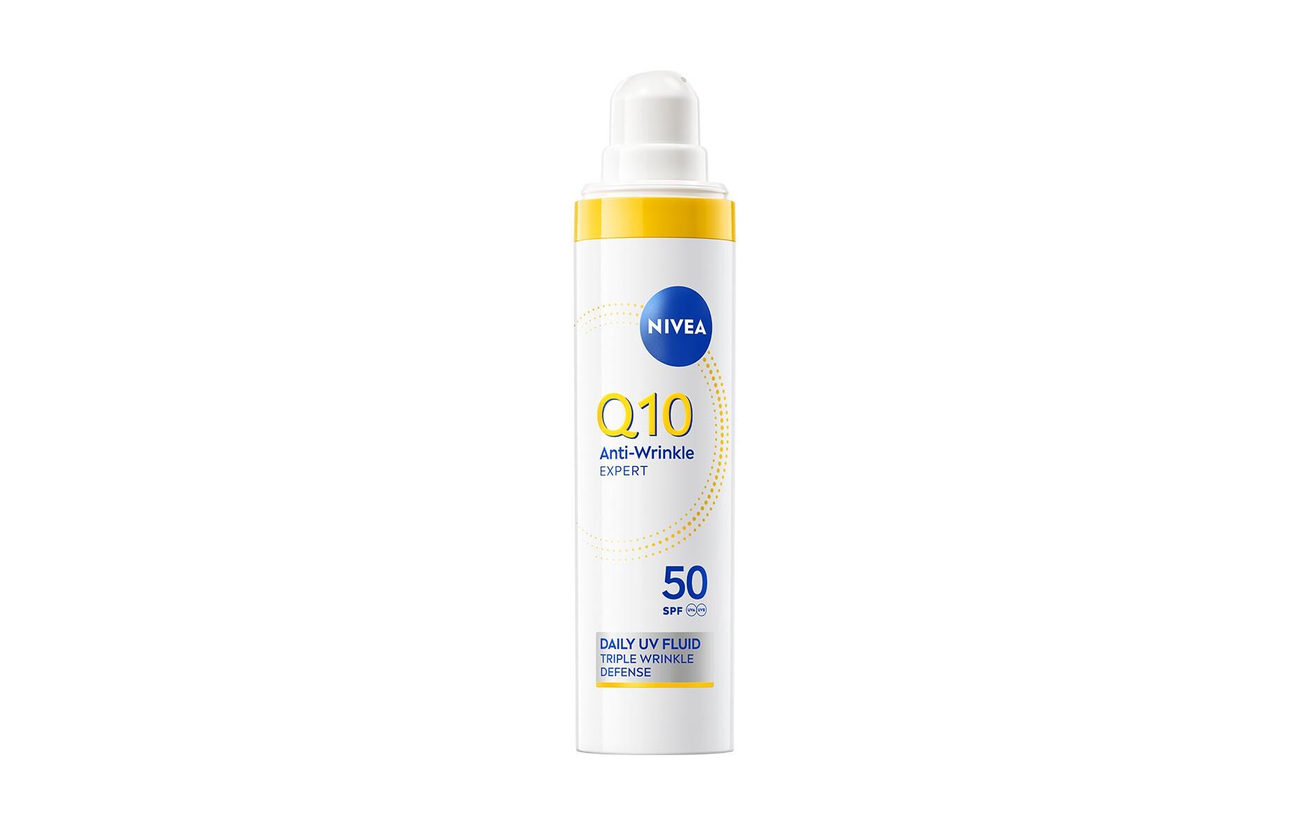 Gesichtsfluid Q10 Anti-Falten Expert Day LSF 50 30 mlAnti-Wrinkle Daily UV Fluid LSF 50 schützt vor UV-Strahlen, beugt der Hautalterung vor und reduziert Falten