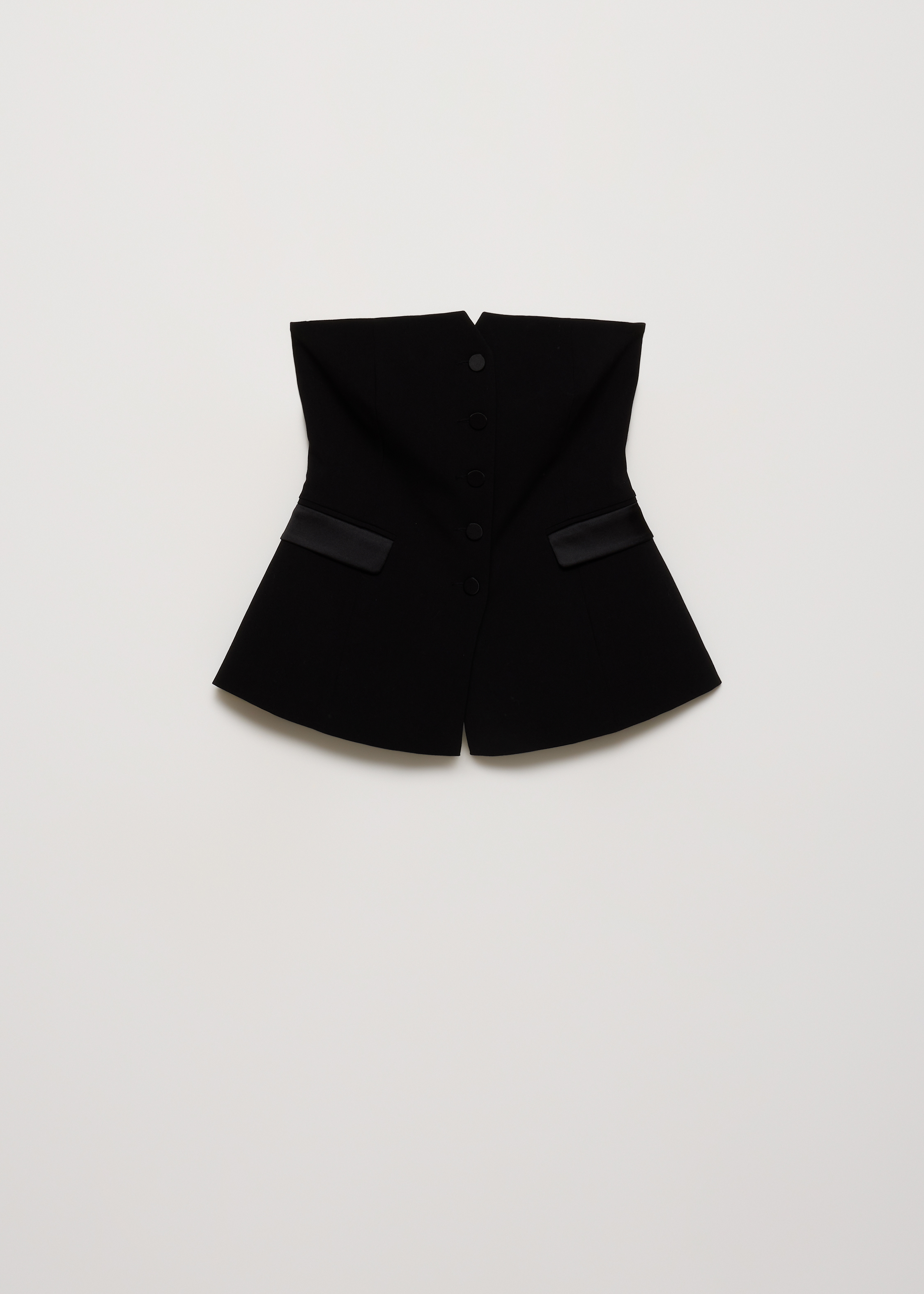 Strapless gilet