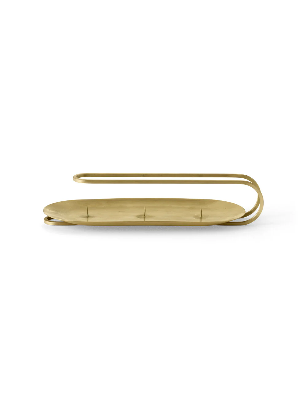 Audo Copenhagen  Clip lysestage 3-arm, Brass - H5 cm.