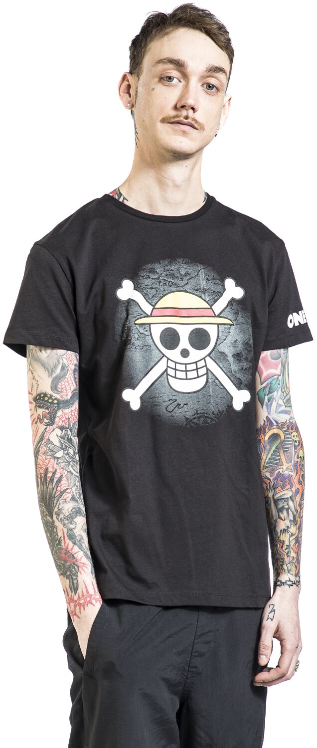 Équipage du Chapeau de Paille - Crâne | One Piece T-Shirt Manches courtes